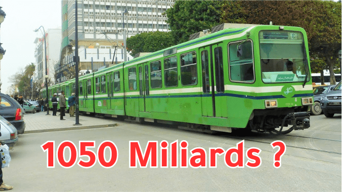 1050 milliards budget du ministère tunisien des Transports